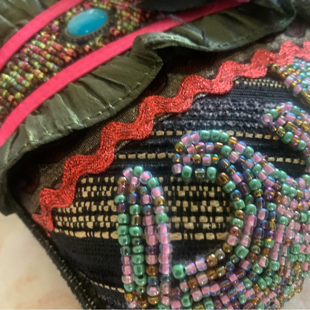 Host Pick!! Pritzi ~ Beaded Hard Case Evening Bag Vintage - Picture 12 of 12
